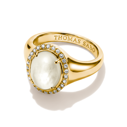 Thomas Sabo Gold Plated Mother of Pearl Ring