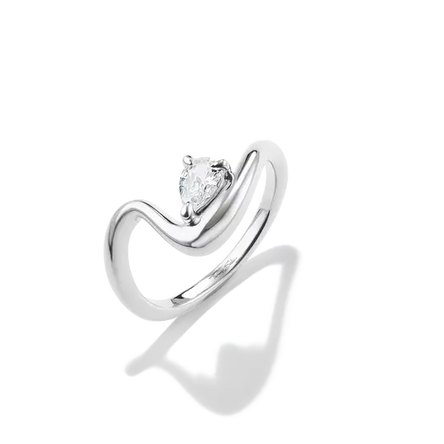Thomas Sabo Silver Ring with Teardrop Stone