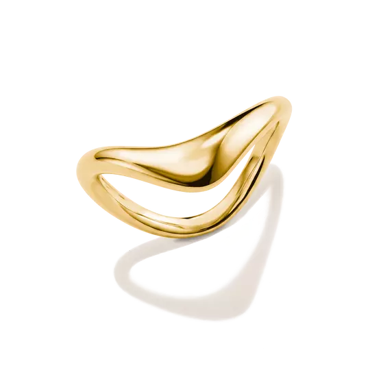 Thomas Sabo Gold Curved Ring