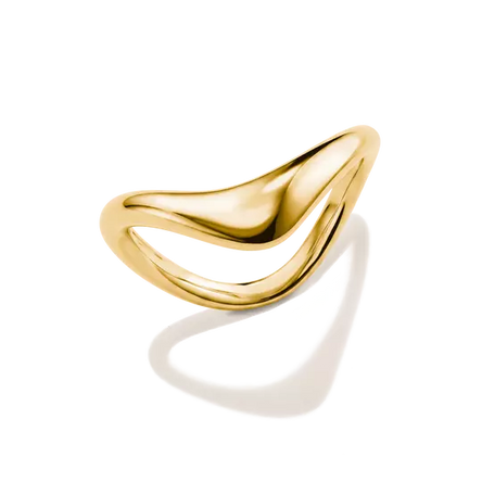 Thomas Sabo Gold Curved Ring