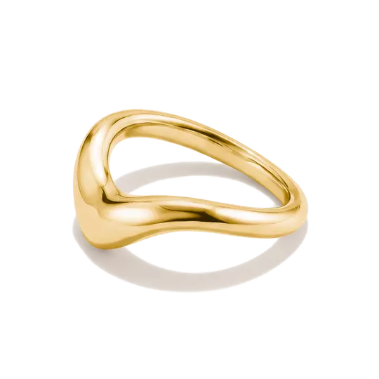 Thomas Sabo Gold Curved Ring