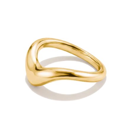 Thomas Sabo Gold Curved Ring