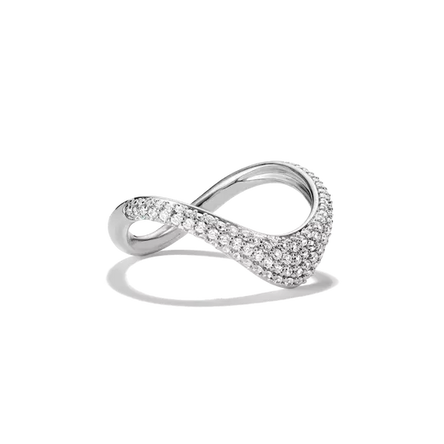 Thomas Sabo Silver Pave Curved Ring