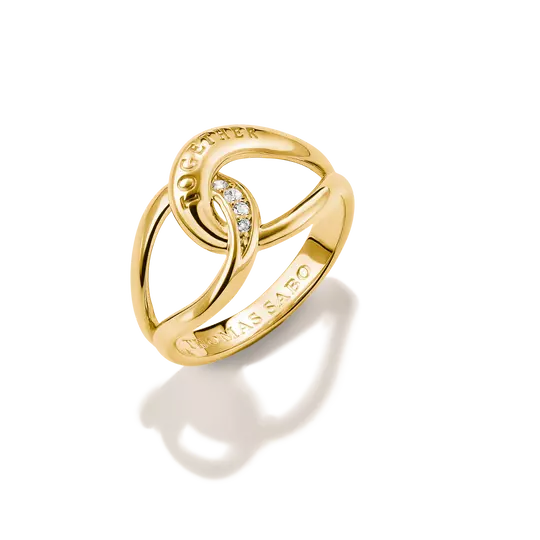 Thomas Sabo Gold Plated Together Ring