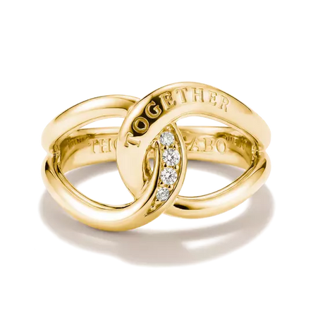 Thomas Sabo Gold Plated Together Ring