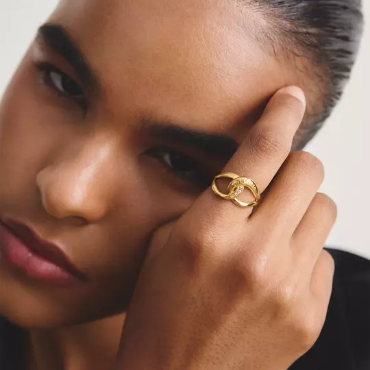 Thomas Sabo Gold Plated Together Ring