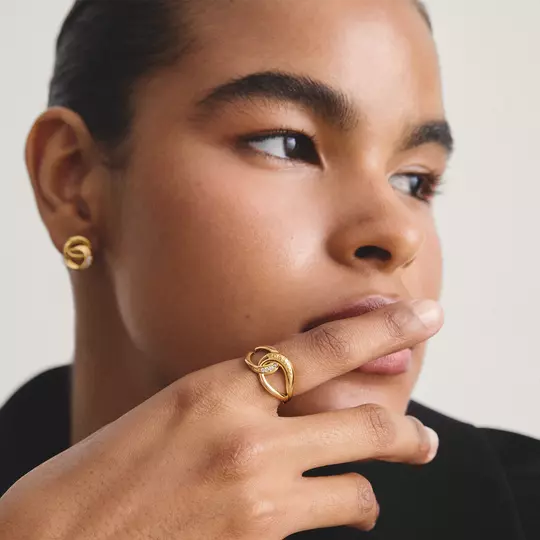 Thomas Sabo Gold Plated Together Ring