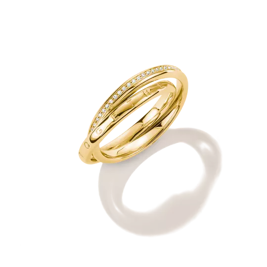 Thomas Sabo Gold Plated Double Together Ring