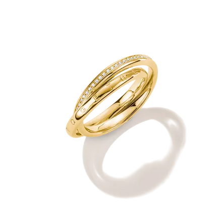 Thomas Sabo Gold Plated Double Together Ring