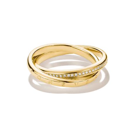 Thomas Sabo Gold Plated Double Together Ring