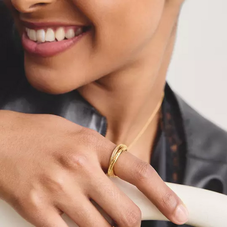 Thomas Sabo Gold Plated Double Together Ring