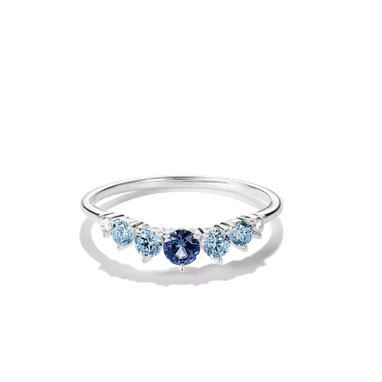 Thomas Sabo Silver Ring with Blue Stones