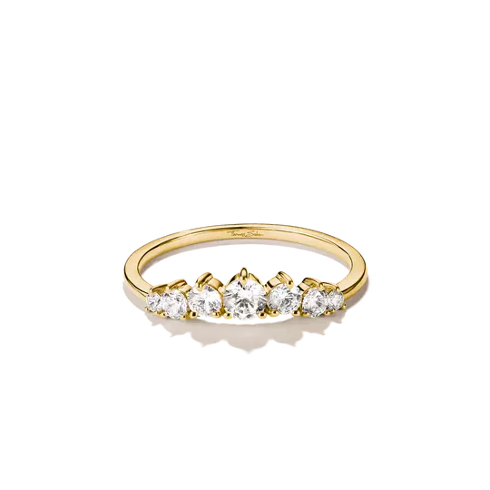 Thomas Sabo Gold Ring with Stones