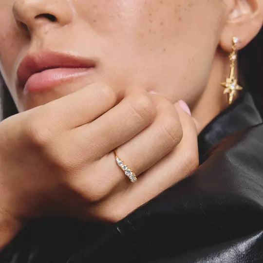 Thomas Sabo Gold Ring with Stones