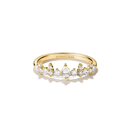 Thomas Sabo Gold Ring with Stones
