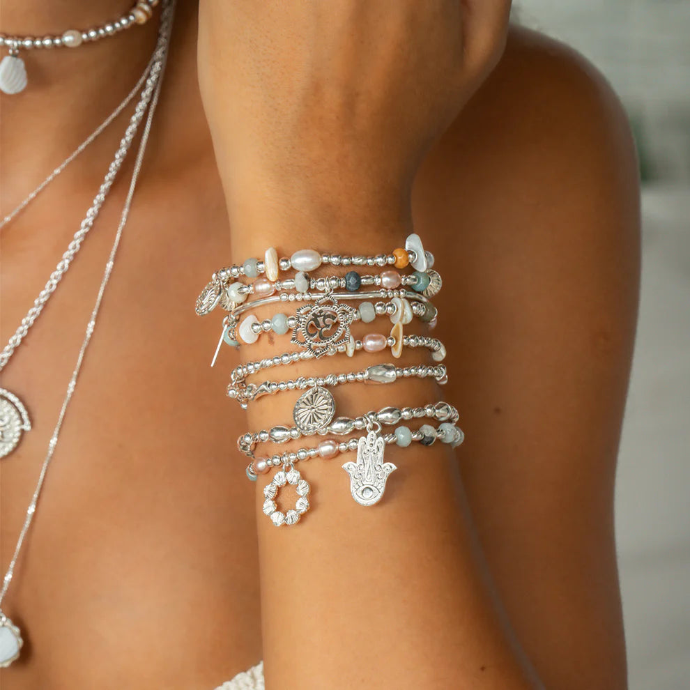 Chlobo Silver Divine Lotus Bracelet
