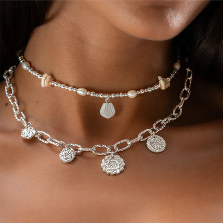 Chlobo Silver Dream Waves Necklace
