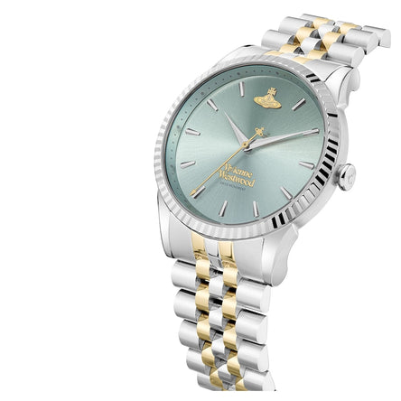 Vivienne Westwood Seymour Blue Face Ladies Two Tone Bracelet Watch