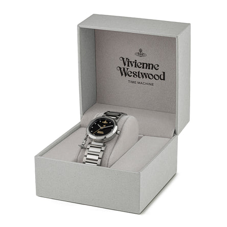 Vivienne Westwood Poplar Black Dial Ladies Watch