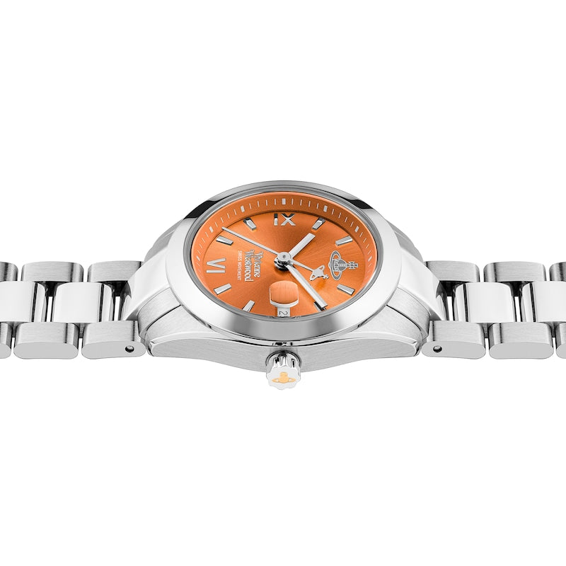 Vivienne Westwood Orange/Silver Fenchurch Watch