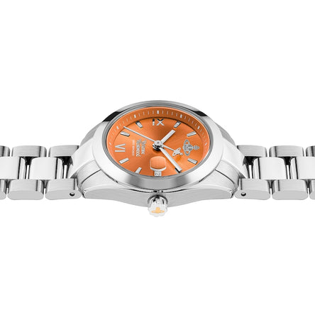 Vivienne Westwood Orange/Silver Fenchurch Watch