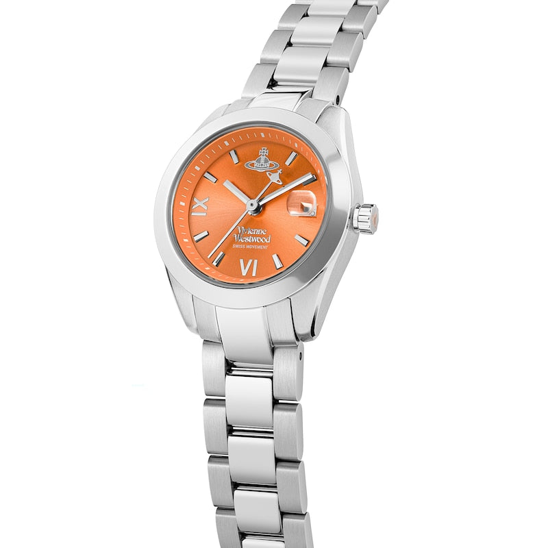 Vivienne Westwood Orange/Silver Fenchurch Watch