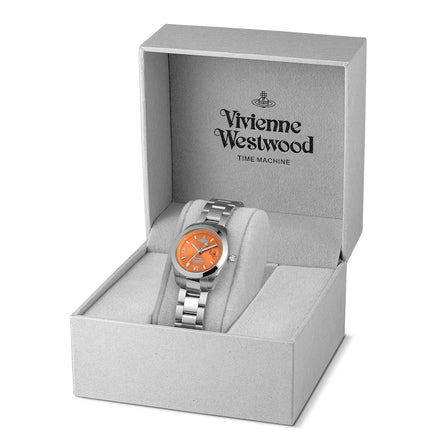 Vivienne Westwood Orange/Silver Fenchurch Watch