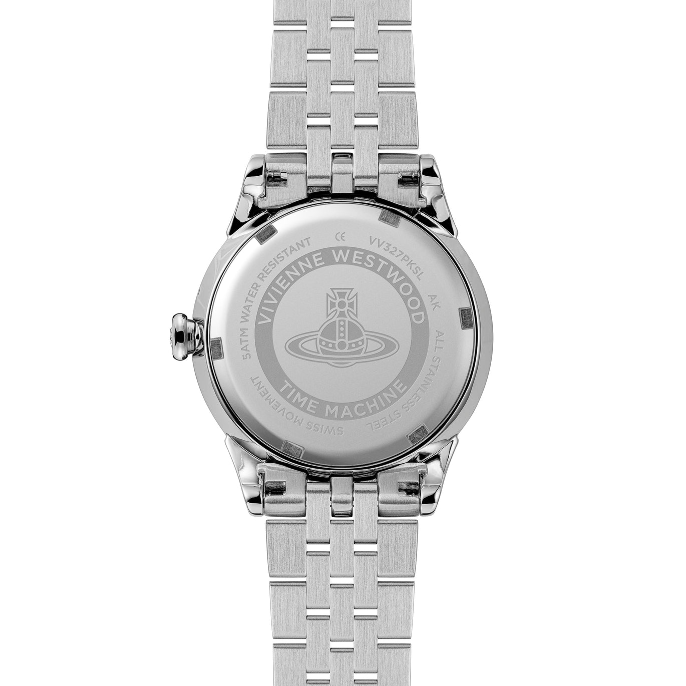 Vivienne Westwood Little Wallace Silver Tone Pink Face Watch