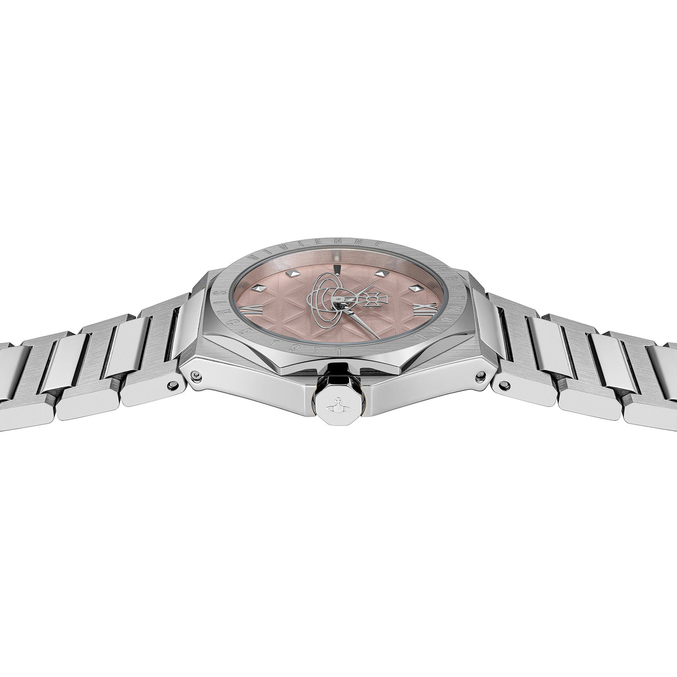 Vivienne Westwood The Aldgate Stainless Steel Pink Face Watch