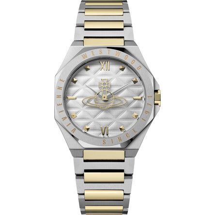 Vivienne Westwood The Aldgate Stainless Steel and Yellow Gold Tone Watch