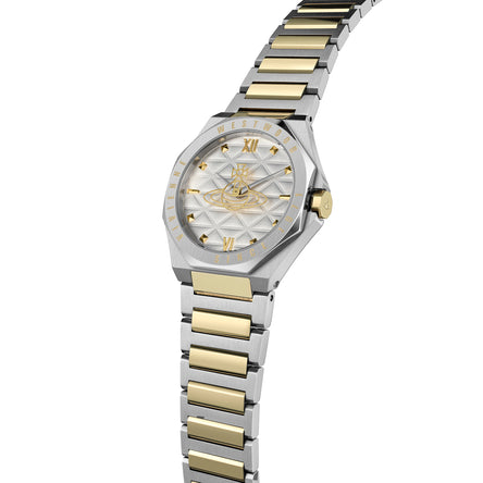 Vivienne Westwood The Aldgate Stainless Steel and Yellow Gold Tone Watch
