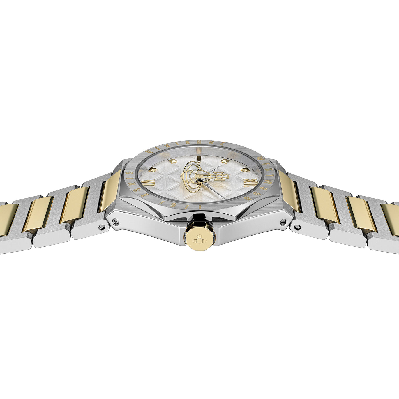 Vivienne Westwood The Aldgate Stainless Steel and Yellow Gold Tone Watch