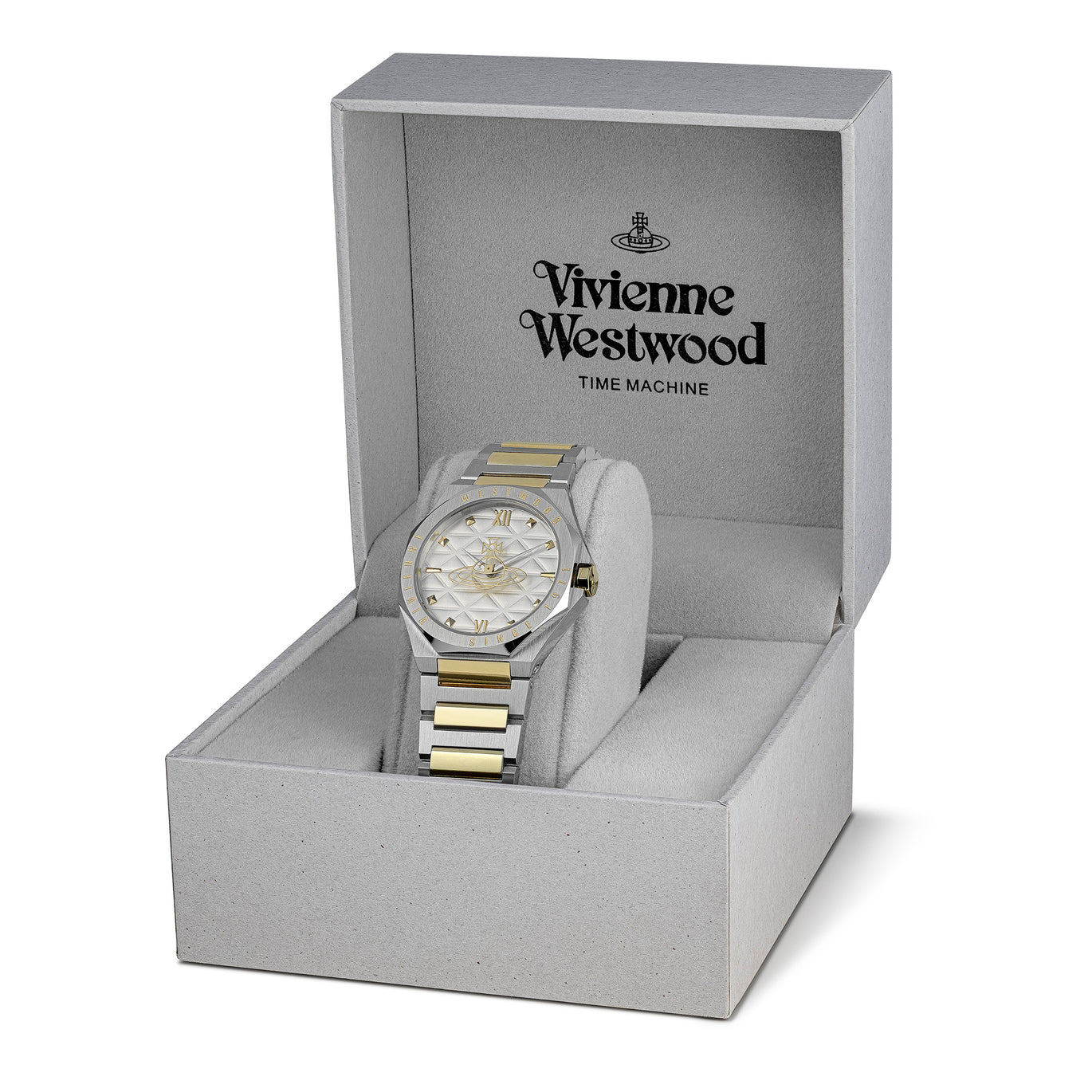 Vivienne Westwood The Aldgate Stainless Steel and Yellow Gold Tone Watch