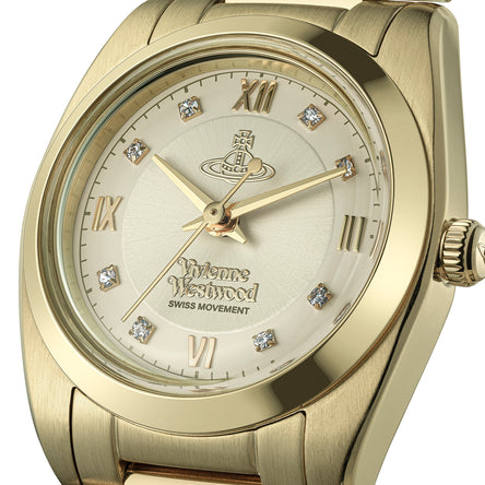 Vivienne Westwood The Tavistock Yellow Gold Tone Ladies Watch