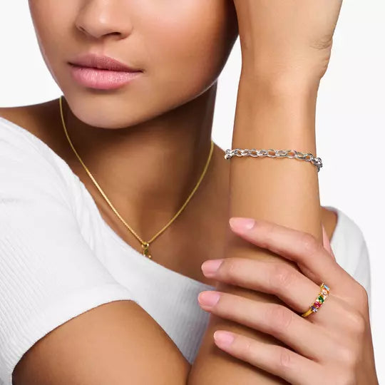 Thomas Sabo Silver Plated Charm Bracelet