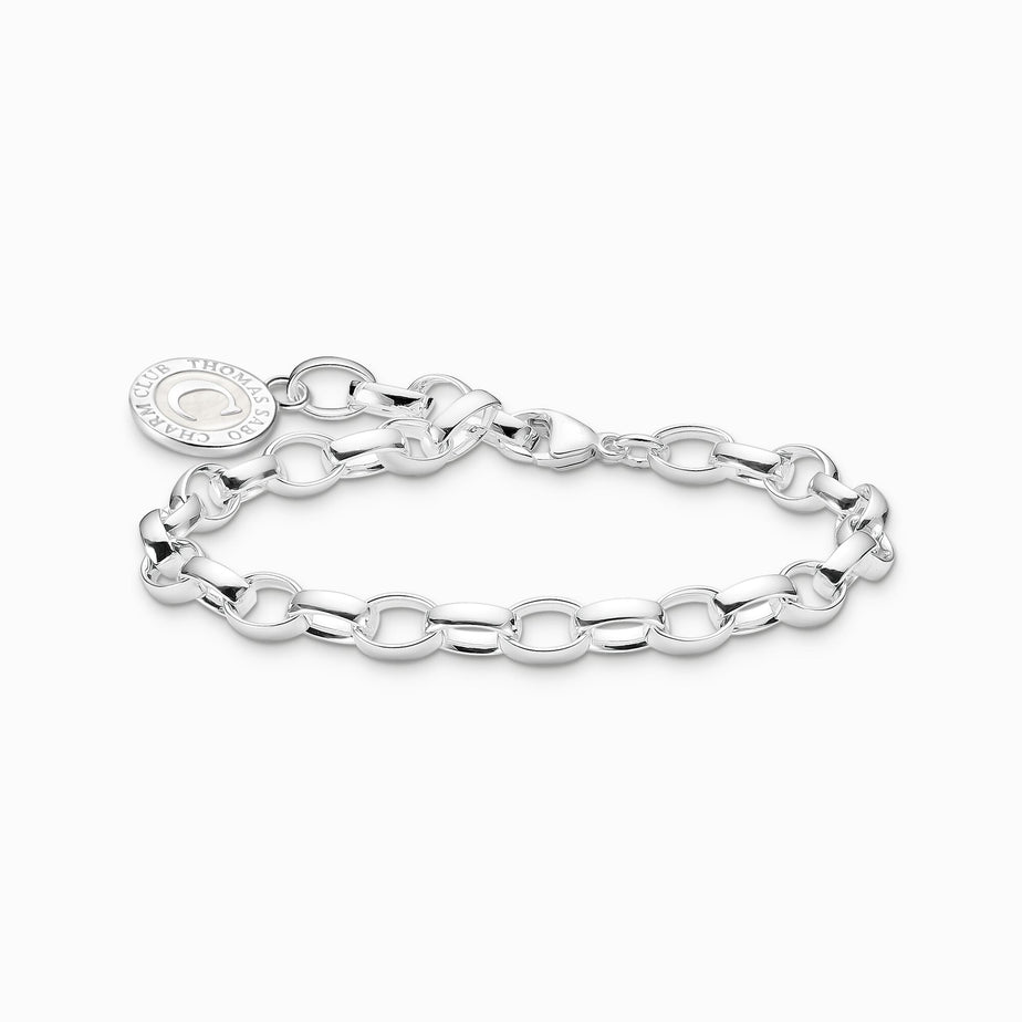 Thomas Sabo Silver Member Charm Bracelet with White Charmista Coin