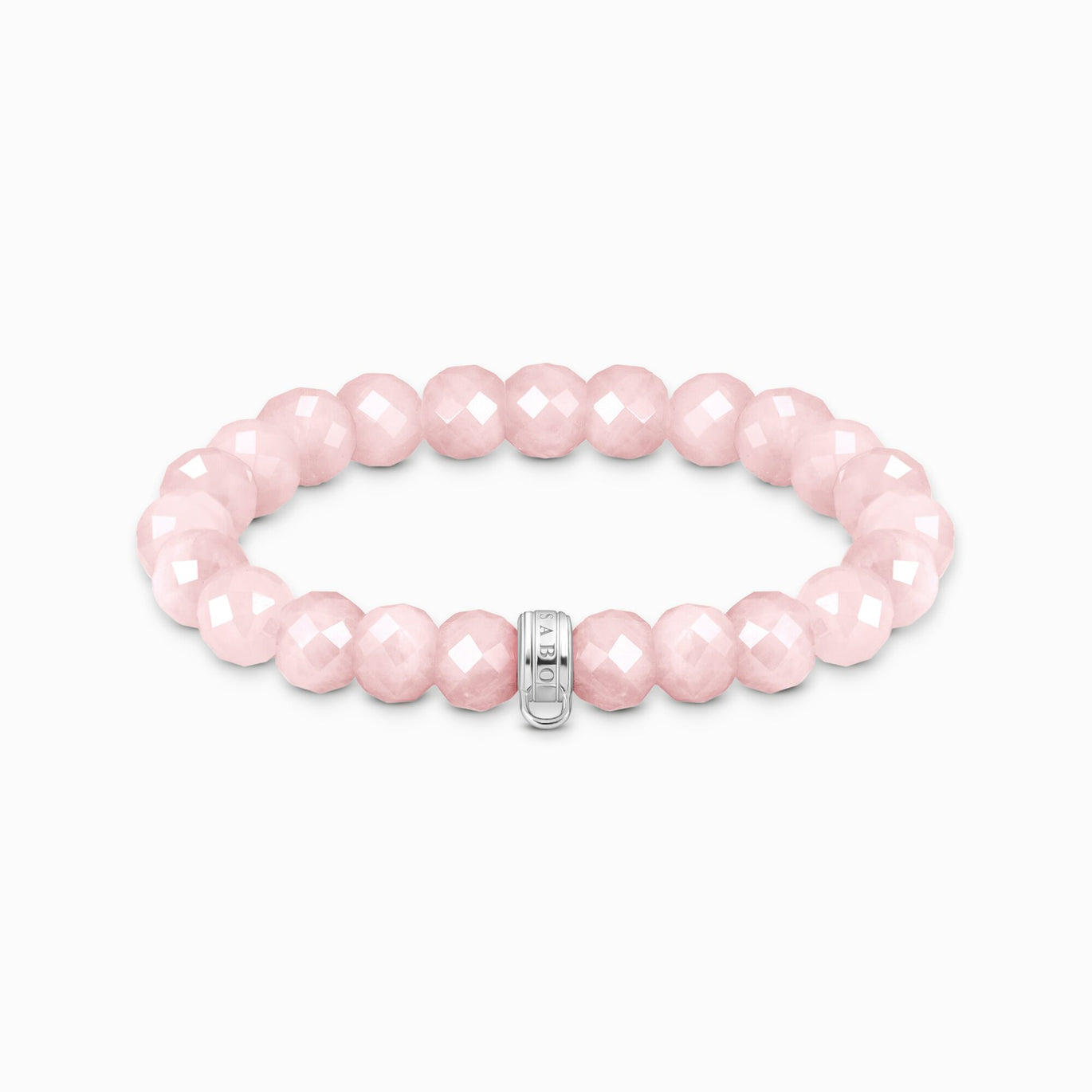 Thomas Sabo Rose Quartz Beaded Charm Bracelet