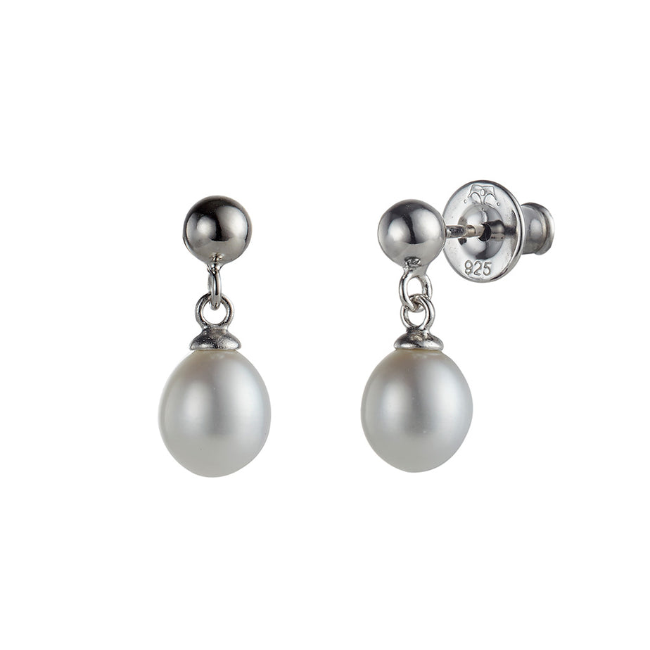 Jersey Pearl Freshwater Pearl Drop Earrings