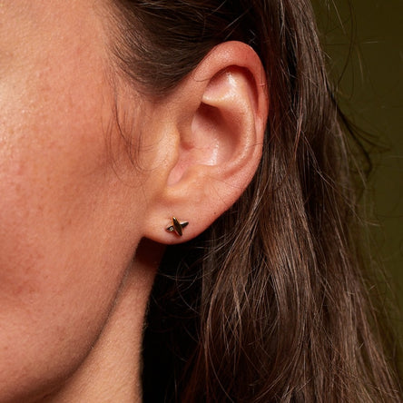 Hot Diamonds Coupled Two-Tone Earrings