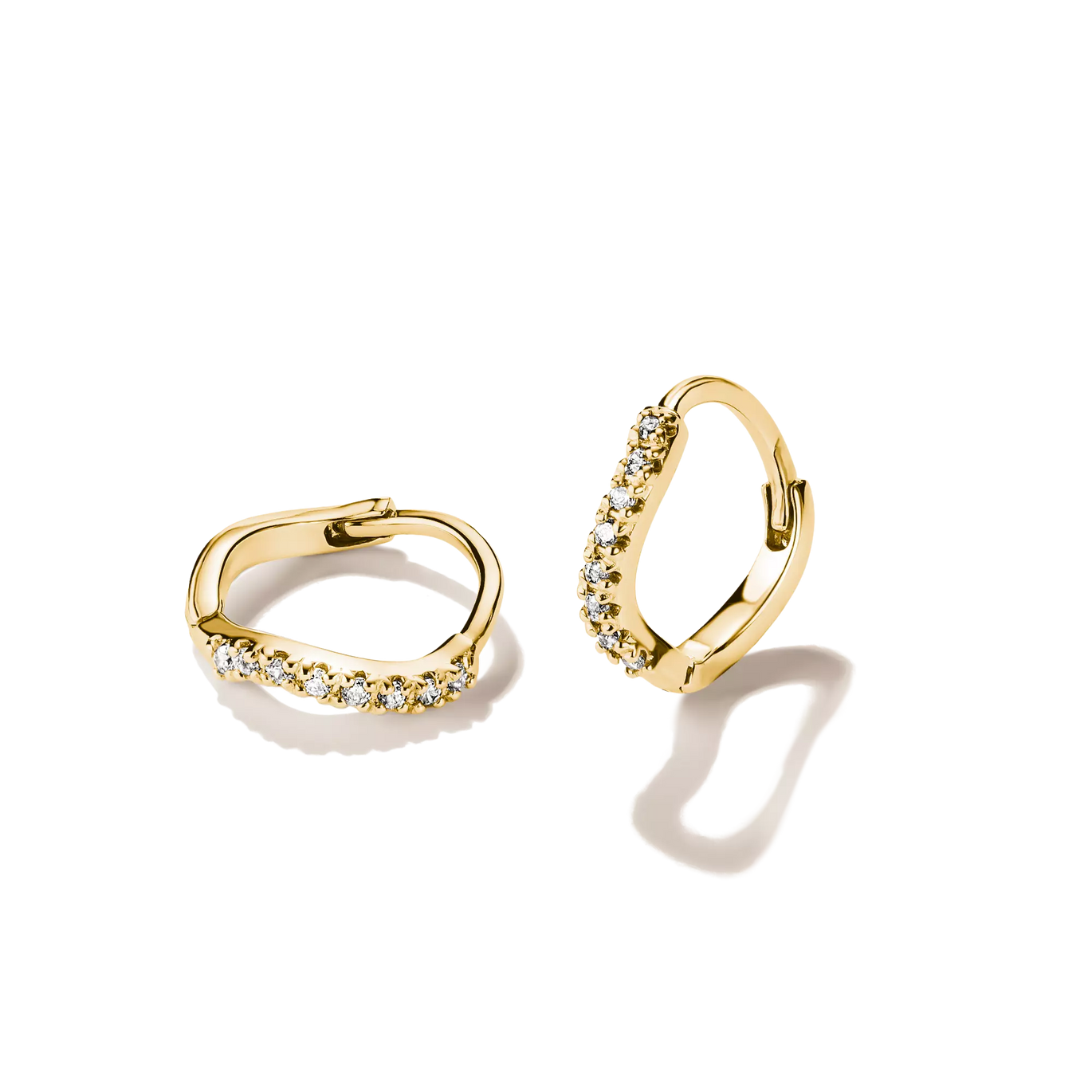 Thomas Sabo Gold Plated Curved Hoop Earrings