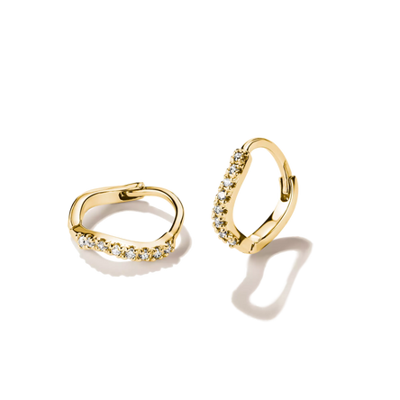 Thomas Sabo Gold Plated Curved Hoop Earrings