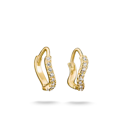 Thomas Sabo Gold Plated Curved Hoop Earrings