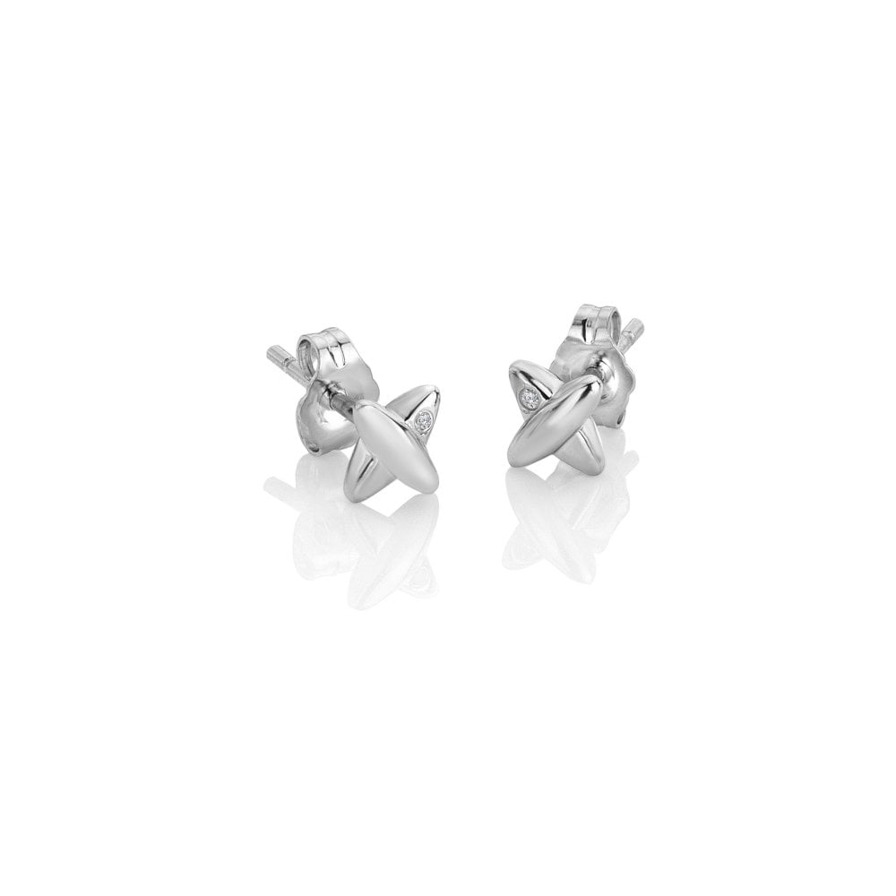 Hot Diamonds Silver Coupled Earrings