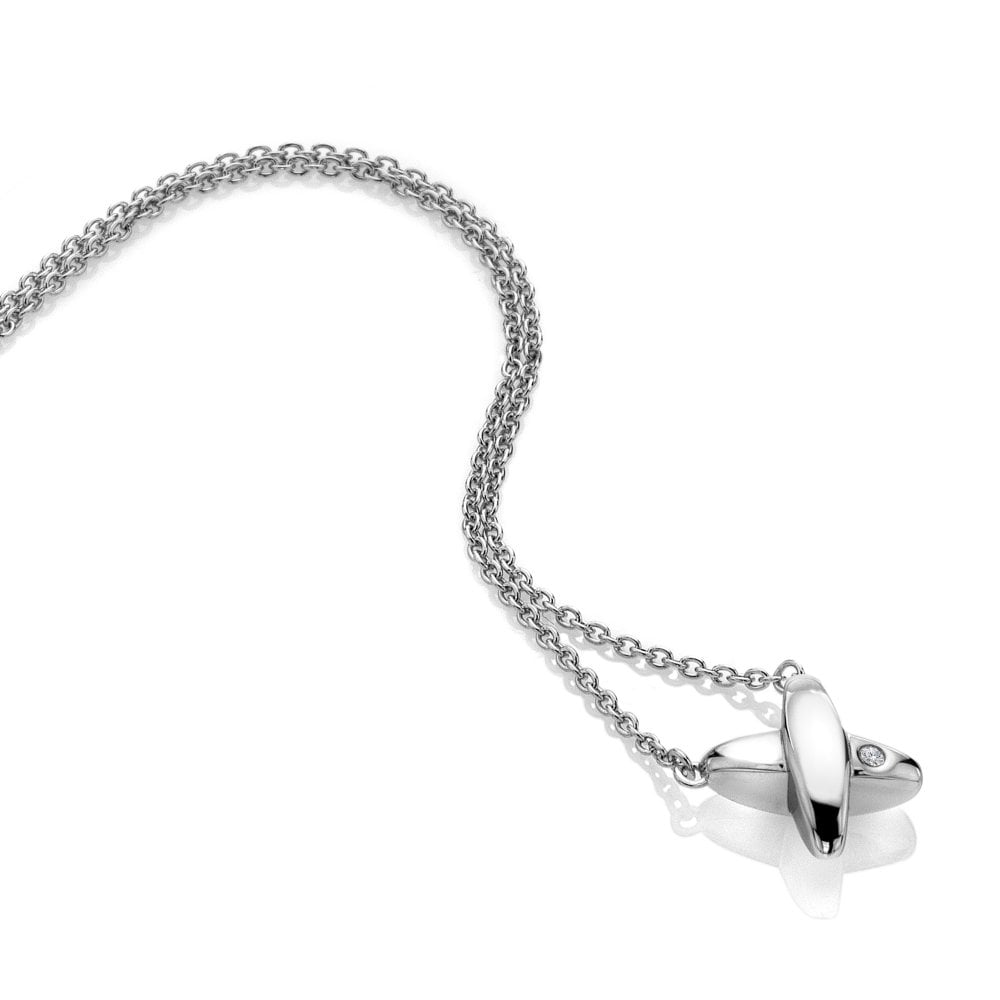Hot Diamonds Silver Coupled Necklace