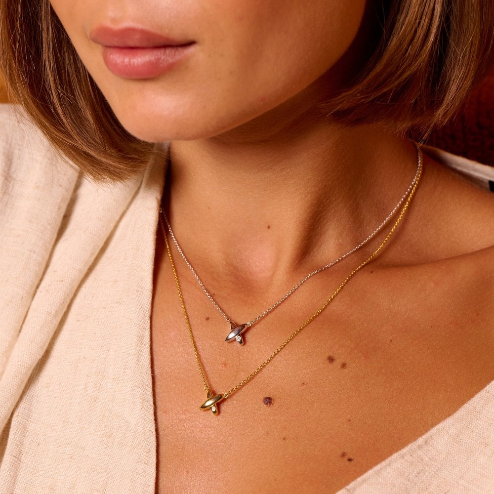 Hot Diamonds Silver Coupled Necklace