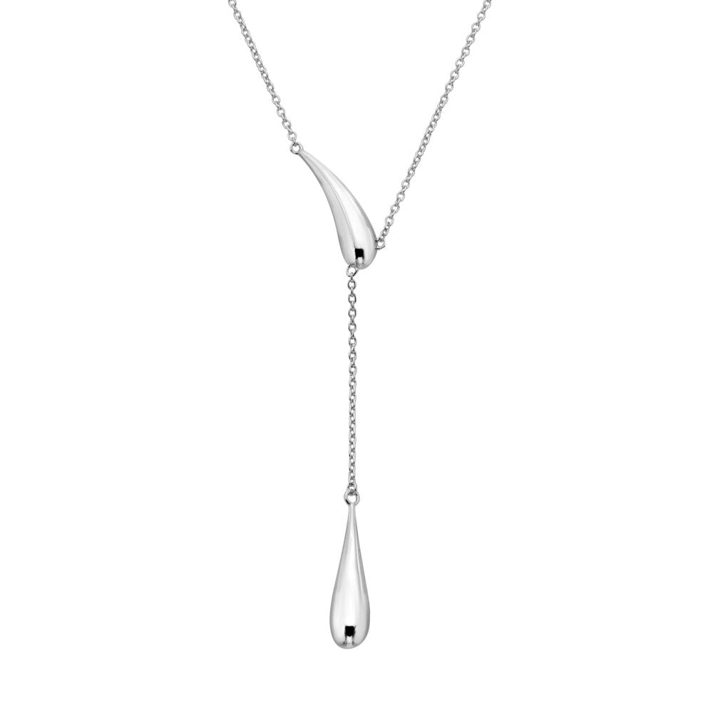 Hot Diamonds Silver Droplet Necklace