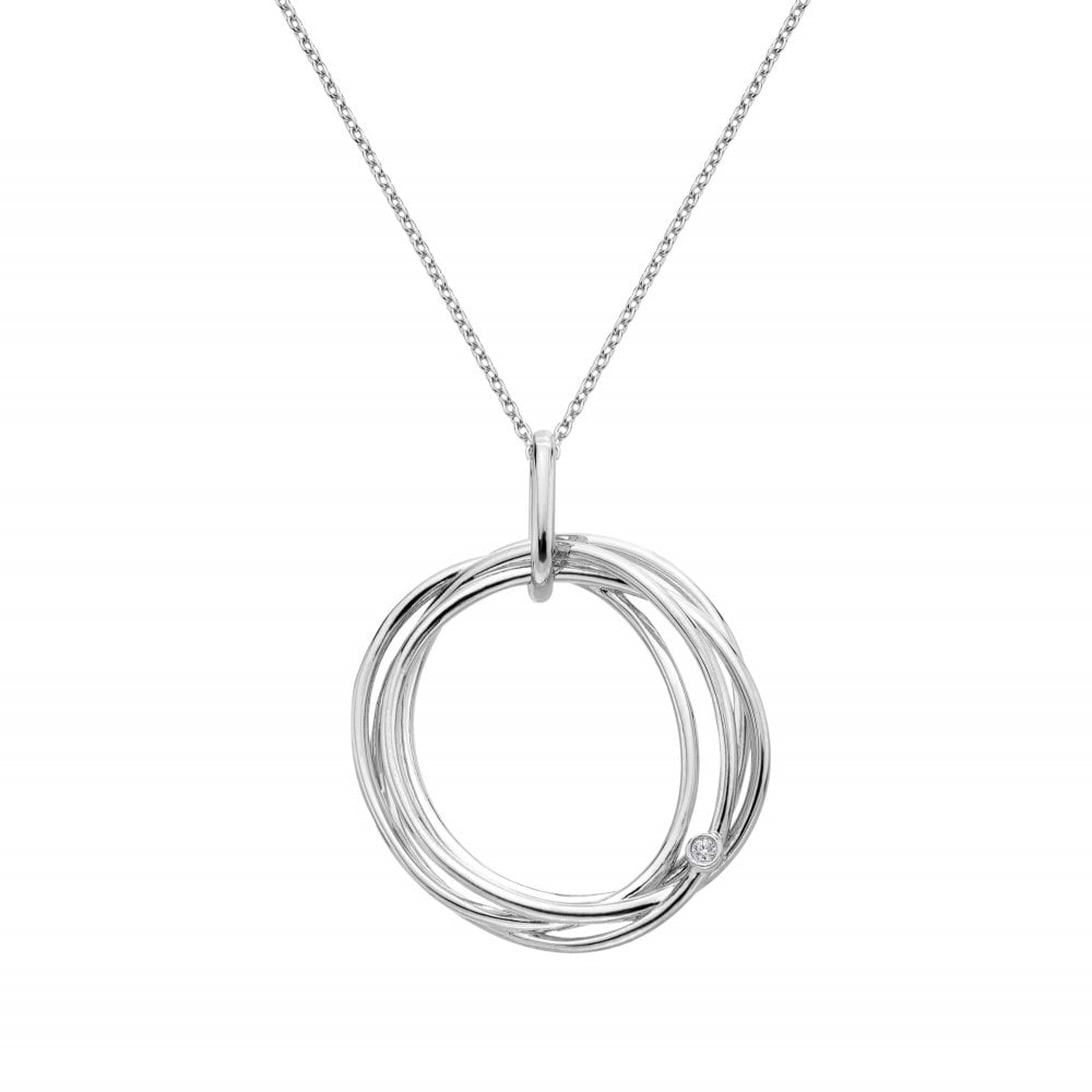 Hot Diamonds Silver String Necklace