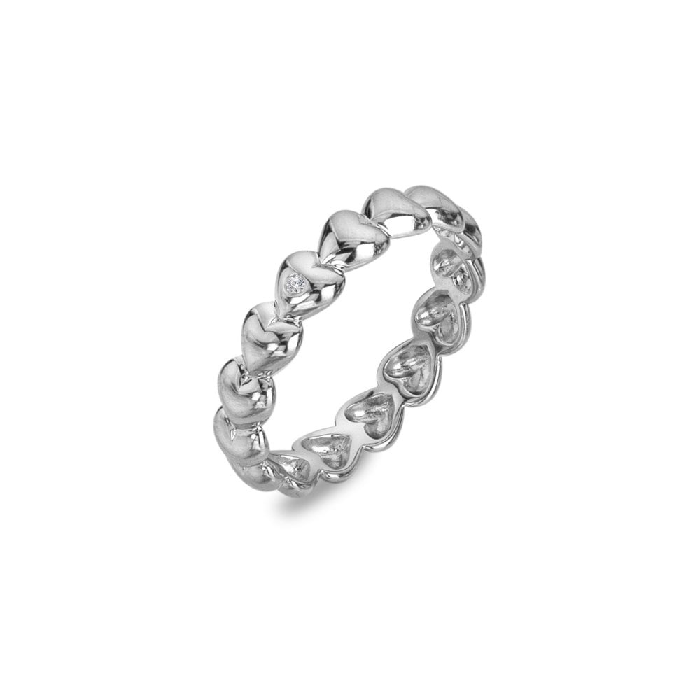 Hot Diamonds Sterling Silver Serenity Heart Ring