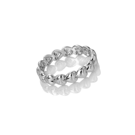 Hot Diamonds Sterling Silver Serenity Heart Ring