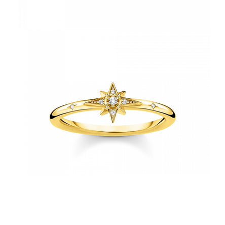 Thomas Sabo Ring Star Stones Yellow Gold